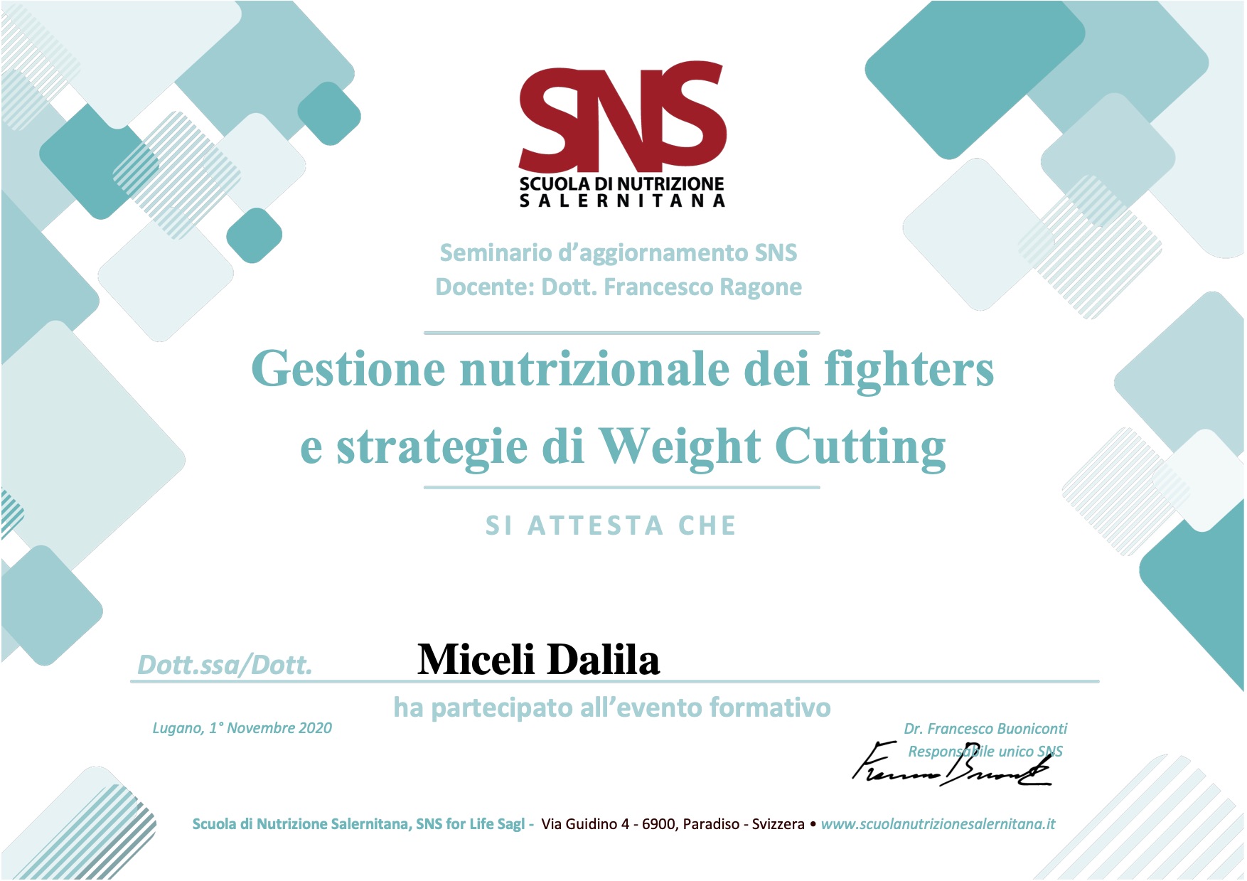 Chi sono - Dott.ssa Dalila Miceli
